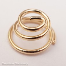 Gold Plated Beryllium Copper Spring 5mm H x 11mm D 