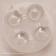 10623 Carclo Lens - 4-UP Quad Frosted Medium Spot Optic