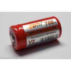 Efest 16340 V2 IMR 700mAh - Button Top