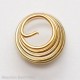 Gold Plated Spring 5mm TD, 8mm BD, 10mm H, 0.6mm WT